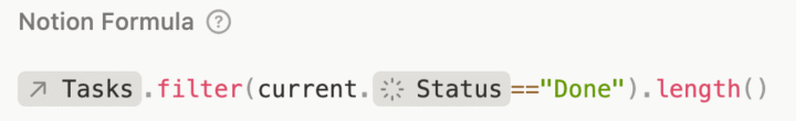 Notion - Filter Formula